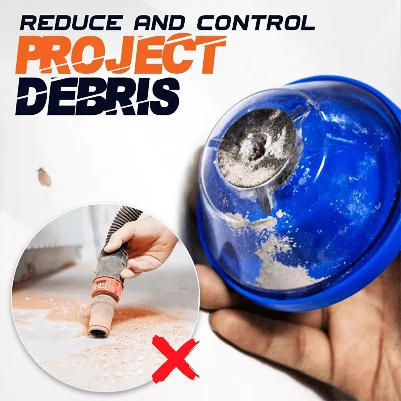 Electric Drill Dust Cover – Coletor de Poeira para Furadeira e Martelete | Proteção Contra Poeira e Resíduos