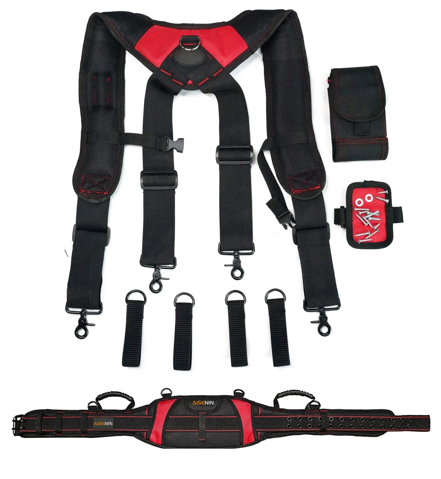 Cinta Suspensora com Munhequeira Magnética – Conforto, Suporte e Praticidade para Profissionais de Verdade!