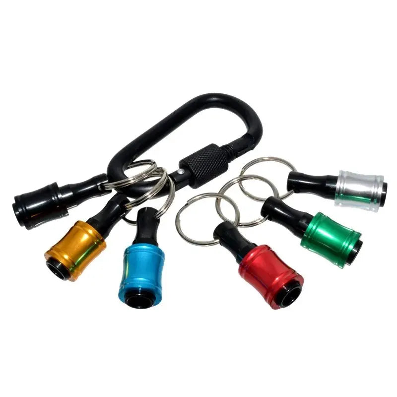 Chaveiro Porta-Bits 1/4" (Kit com 6 unidades) – Troca Rápida e Segurança no Alto!