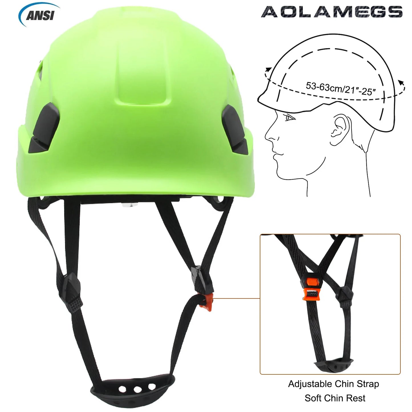 Capacete de Segurança Aolamegs CR08 — Proteção Certificada para Trabalhos Pesados!
