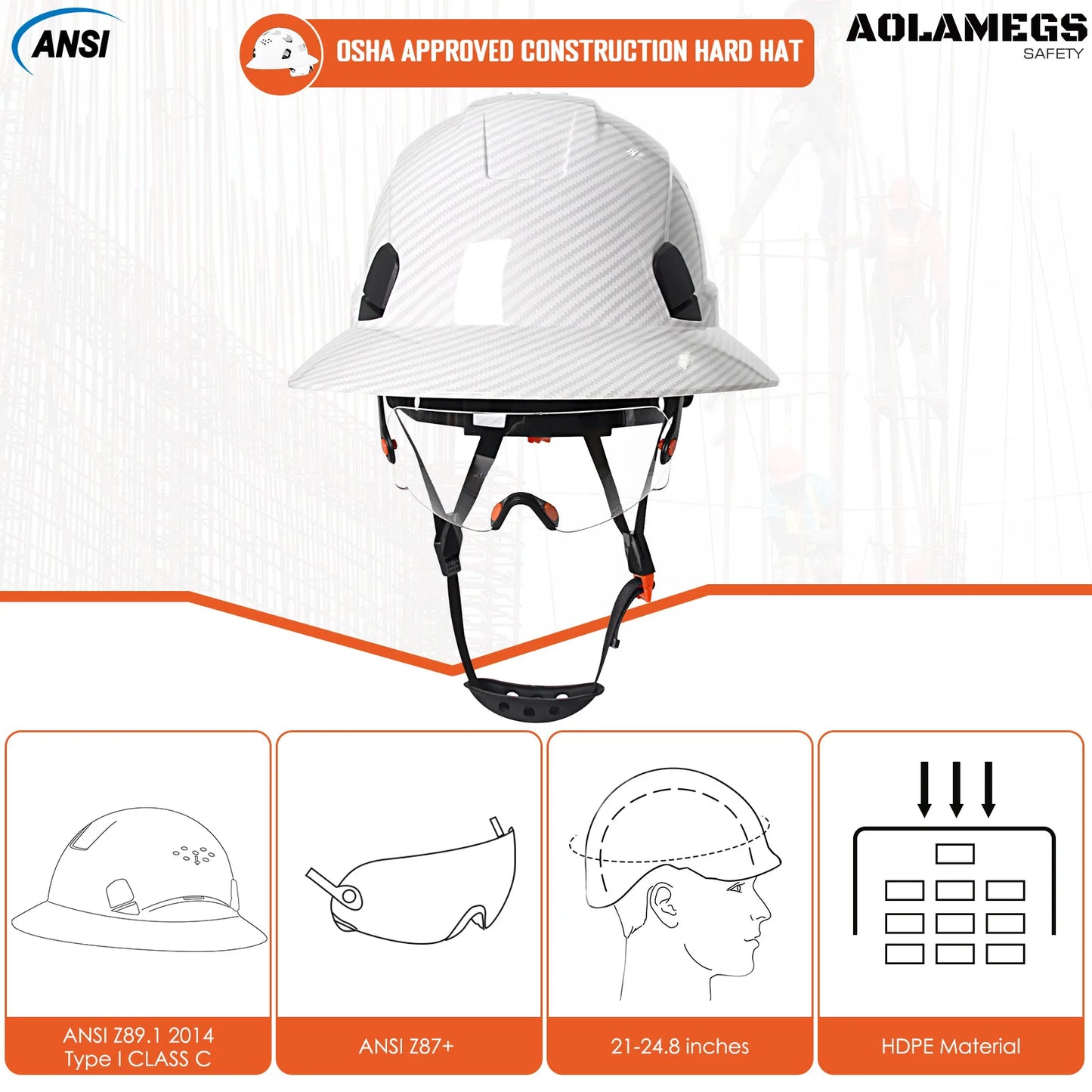 Capacete de Segurança com Aba Total – Proteção Completa para Quem Enfrenta Qualquer Clima