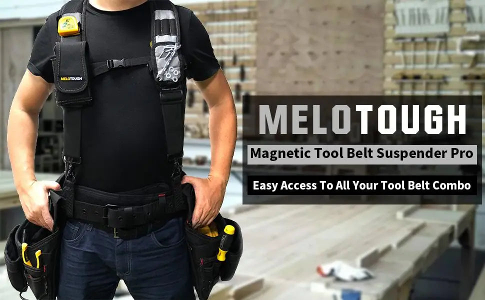 MELOTOUGH Suspensório Magnético para Cinto de Ferramentas – Conforto Extremo e Praticidade no Seu Trabalho