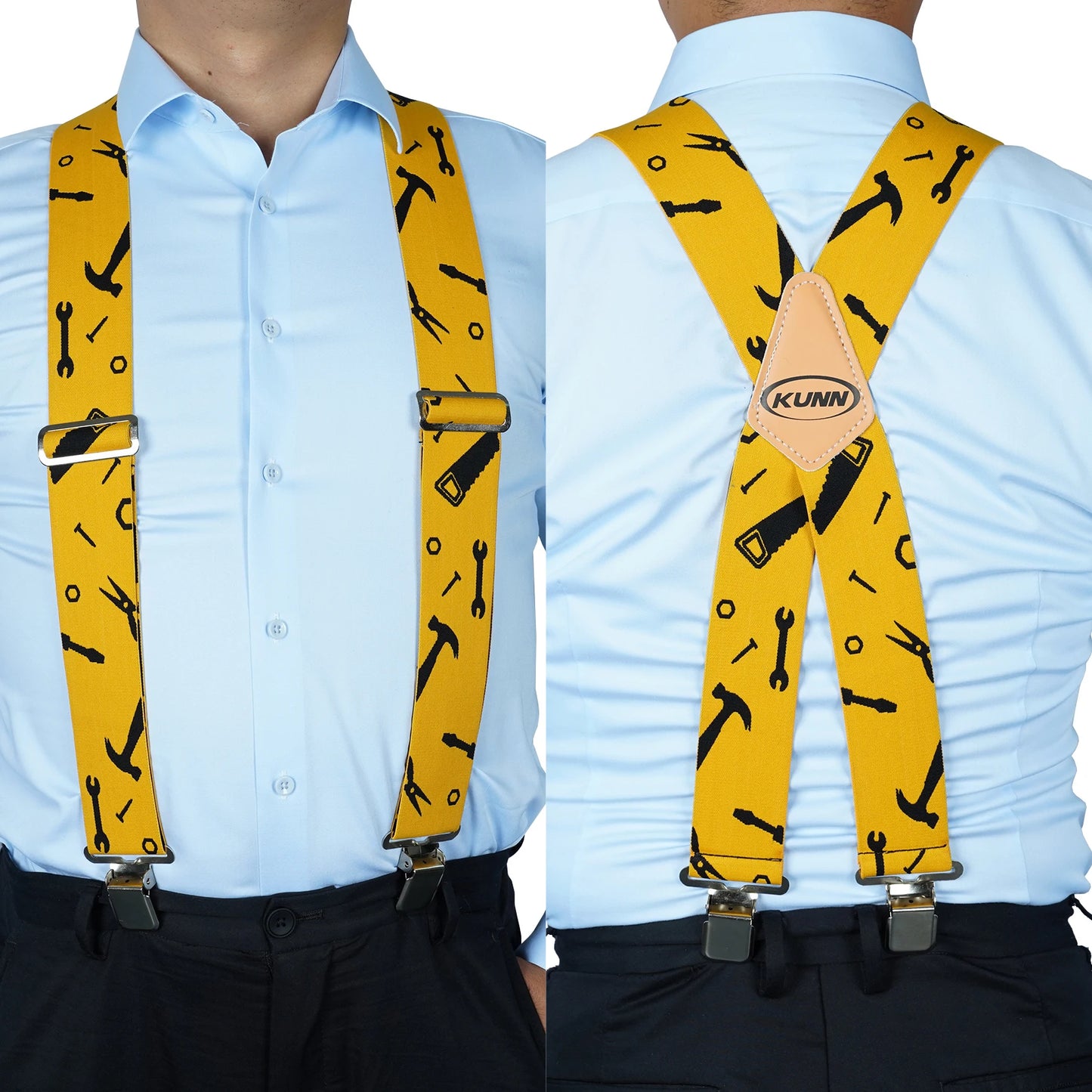 Suspensório Masculino Estampado com Régua – KUNN | Estilo, Conforto e Resistência para o Dia a Dia ou Trabalho