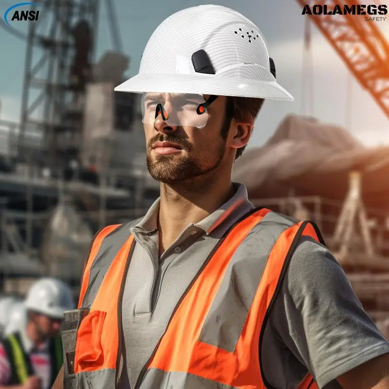 Capacete de Segurança com Aba Total – Proteção Completa para Quem Enfrenta Qualquer Clima