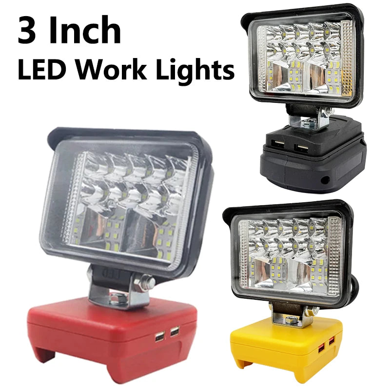 Luminária Portátil LED Recarregável para Trabalho – Potência e Praticidade em Qualquer Lugar