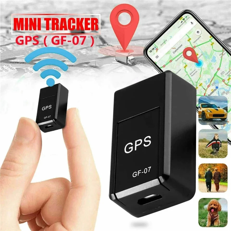 GF07 Rastreador GPS Magnético Mini — Monitoramento em Tempo Real para Carros, Animais e Muito Mais