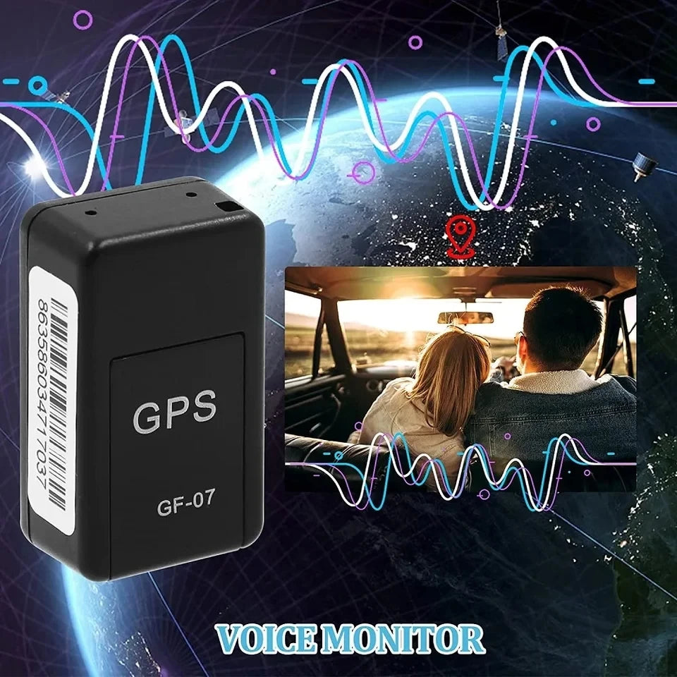 GF07 Rastreador GPS Magnético Mini — Monitoramento em Tempo Real para Carros, Animais e Muito Mais