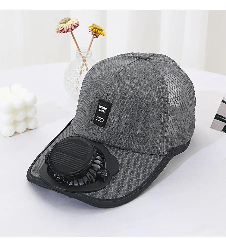 Boné com Ventilador Integrado – Refresque-se com Estilo e Proteção Solar!