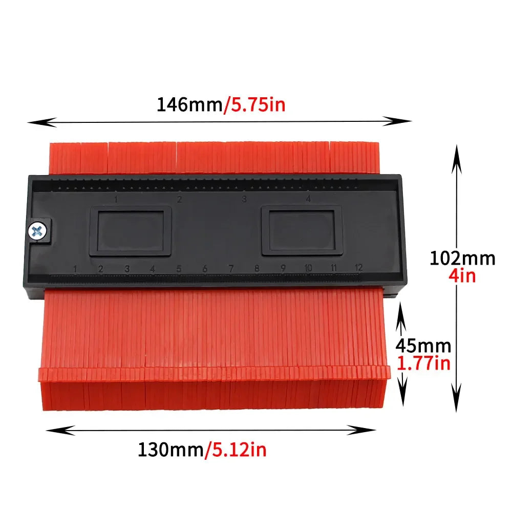 Profile Duplication Gauge Shape Gauge Duplicator Plastic Contour Copy Duplicator Magic Measuring Tool For Woodworking Tool