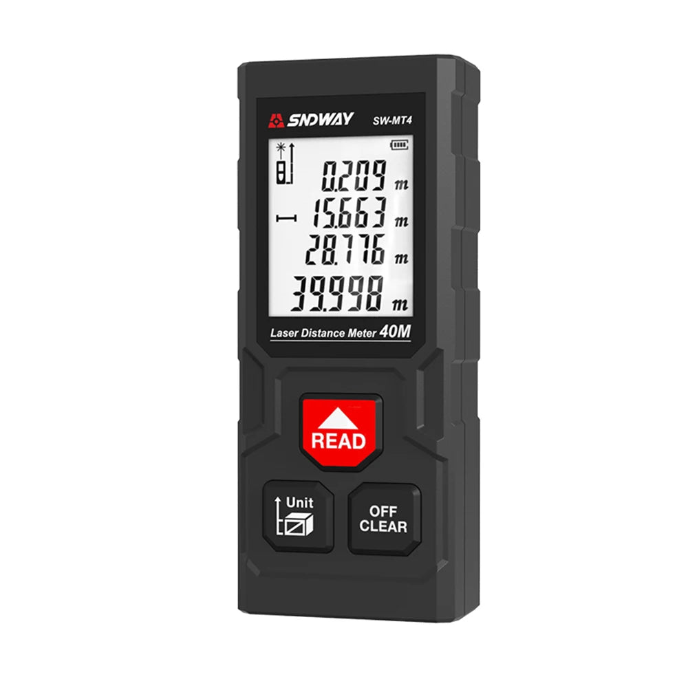 SNDWAY Laser Distance Meter 50m 70m 100m 120m Rangefinder Digital Range Finder Trena Roulette Ruler Distance Measuring Tape