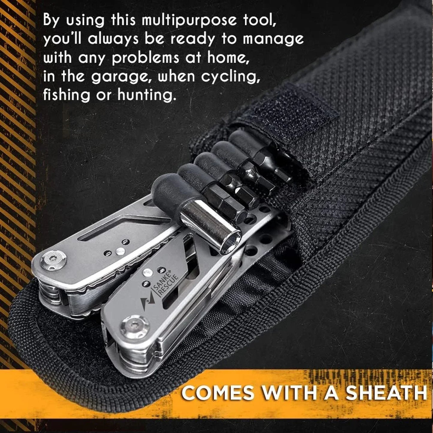 24 in 1 Multifunctional Universal Diagonal Pliers Hardware Wire Cutters Professional Anti Slip Durable Repair Tools
