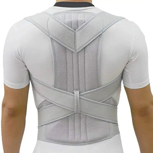 Corretor de Postura para Costas e Clavícula — Suporte Ergonômico para Ombros e Coluna