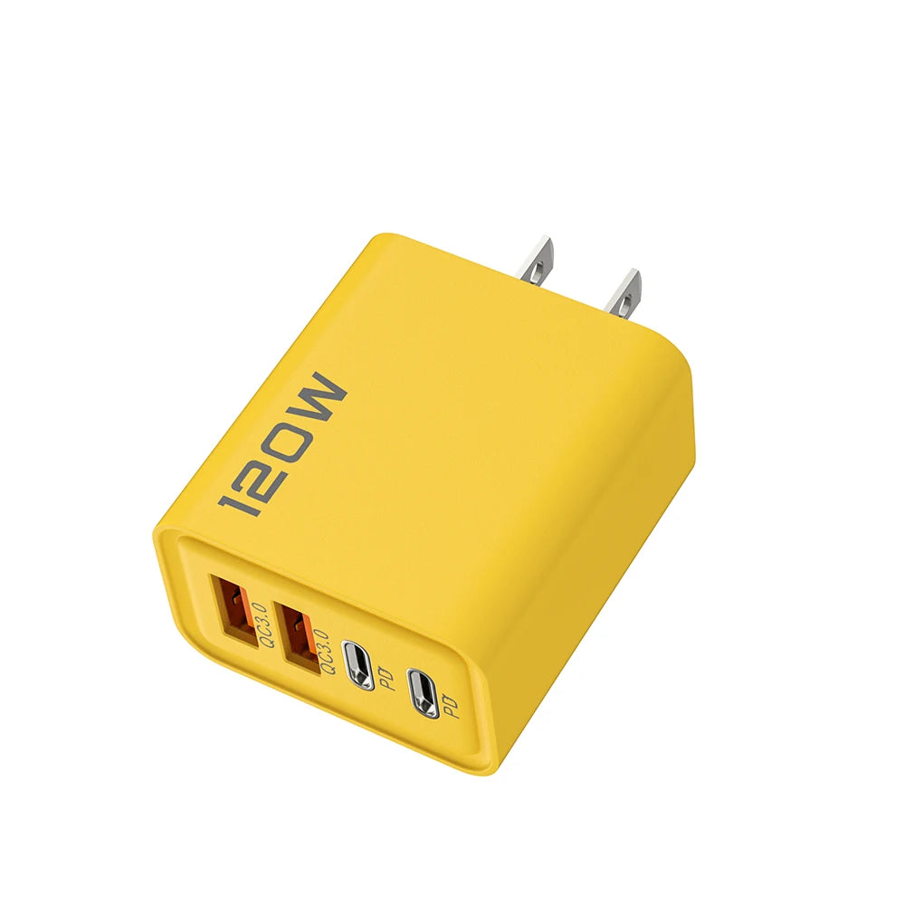 Carregador Inteligente com 4 Entradas USB – 120W de Potência, Carregamento Rápido e Seguro