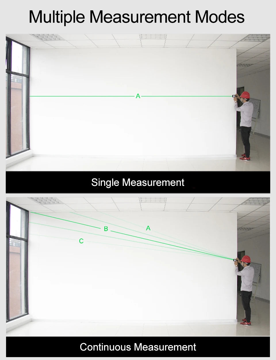SNDWAY Laser Distance Meter 50m 70m 100m 120m Rangefinder Digital Range Finder Trena Roulette Ruler Distance Measuring Tape