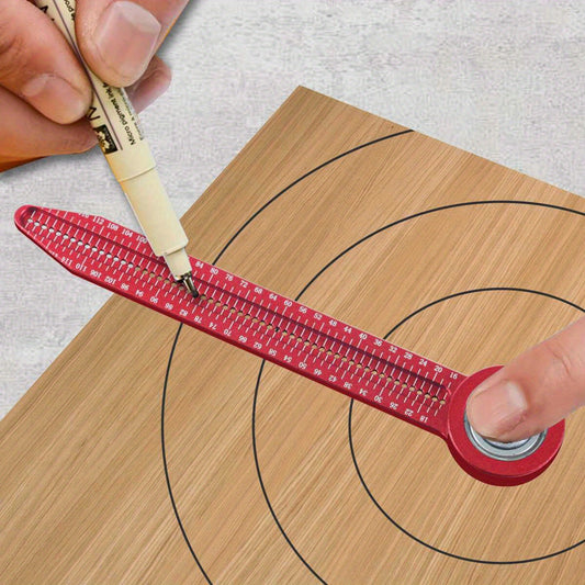 Mini Compasso Portátil em Alumínio – Precisão para Marcação em Madeira, Engenharia e DIY