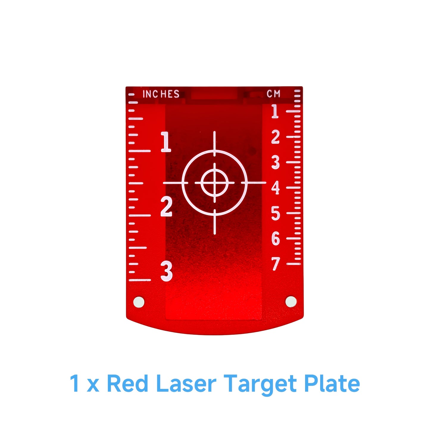 Laser Target | Laser Level Magnetic Target | Laser Level Accessories | Reflective Board with Green and Red Light | Top with Magnet, Adhesive to Metal Steel Surface | Centimeter and Inch Scale Markings | DIY Tool, Suitable for