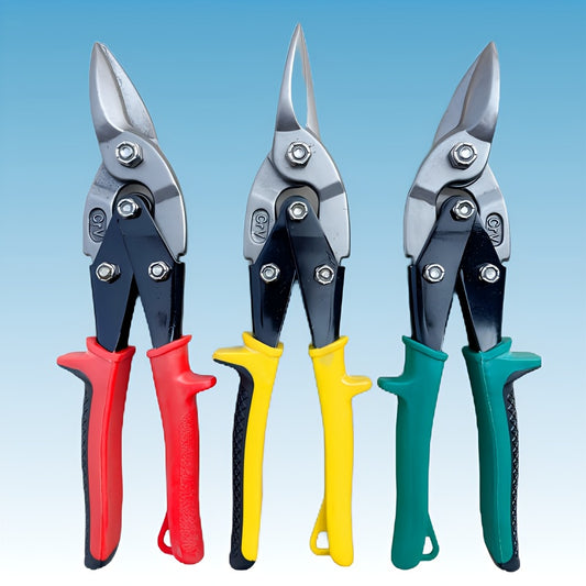 Conjunto de Tesouras de Ferro (1 ou 3 peças) – Aço Carbono Forjado, Acabamento Polido Vermelho, Amarelo e Verde